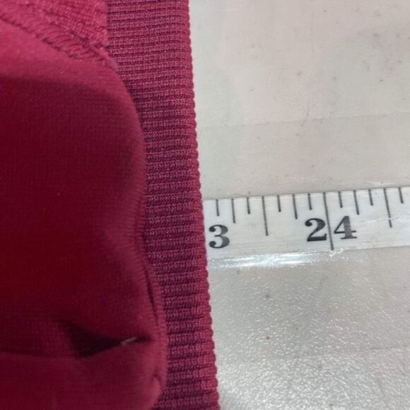 Vintage‎ Nike Women's Long Sleeve Full Zip Track Jacket Burgundy White Medium - Picture 7 of 8